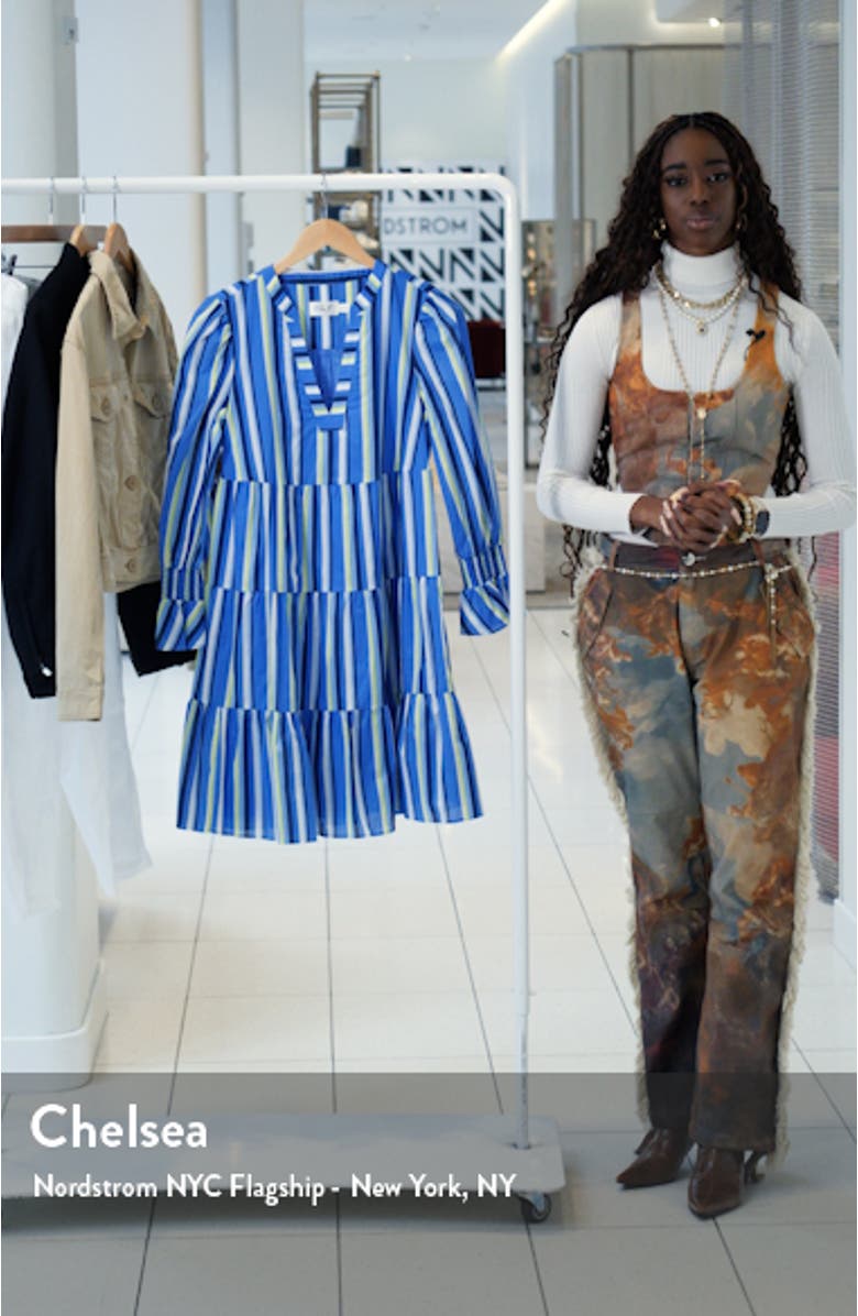 Float Tiered Three-Quarter Sleeve Dress, sales video thumbnail