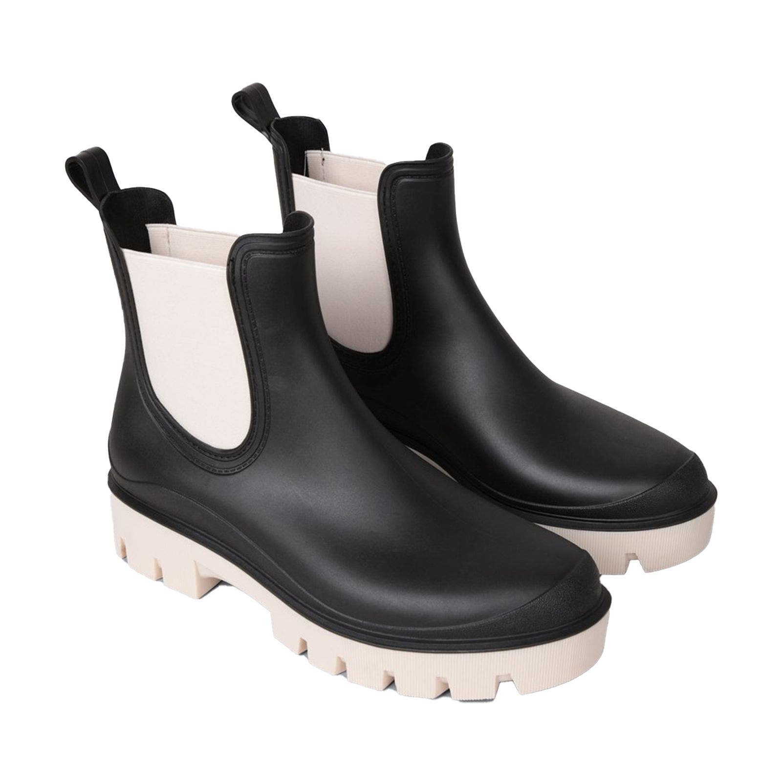Leah Ankle Length Rain Boots, Main, color, Black