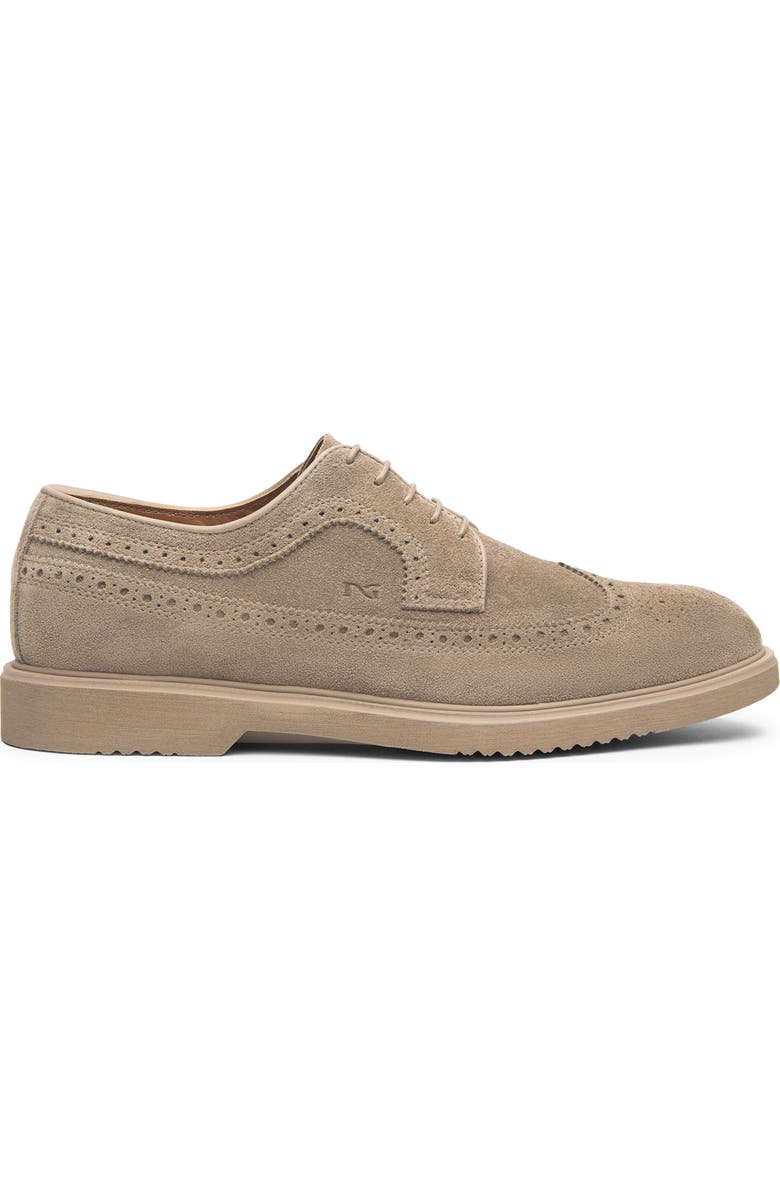 NeroGiardini Wingtip Derby, Alternate, color, Taupe