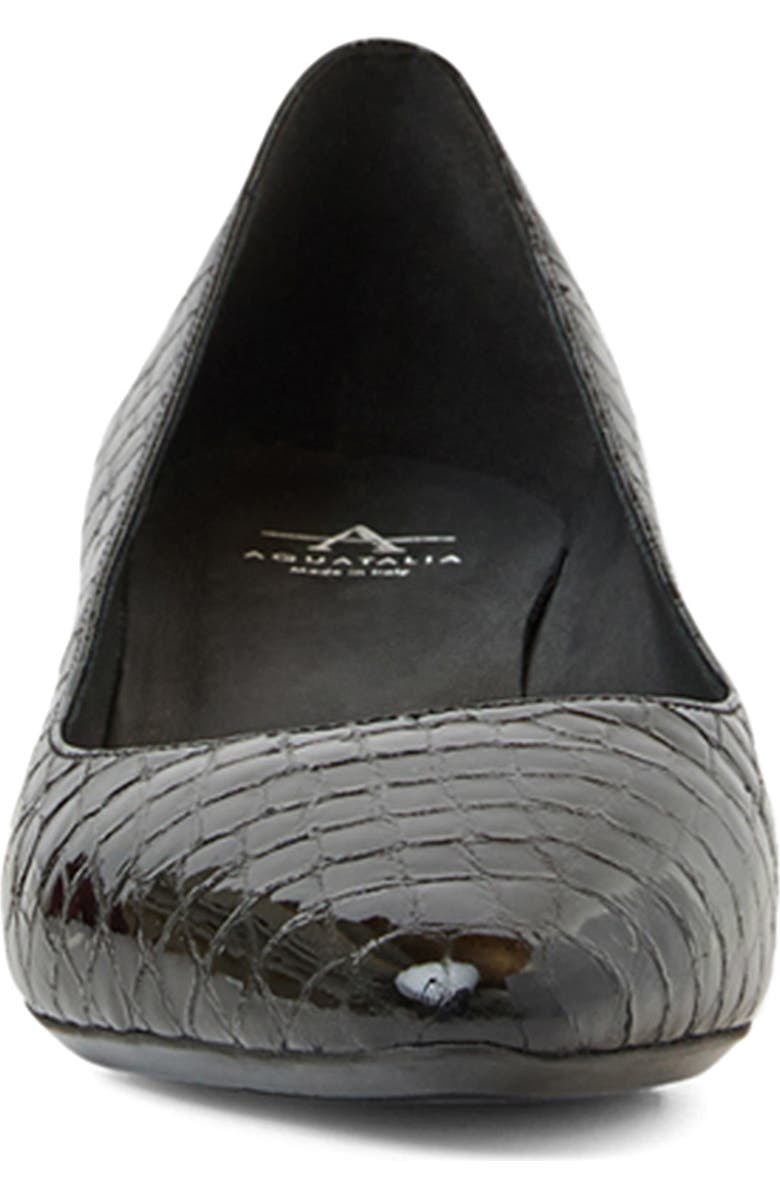 Aquatalia Pasha Weatherproof Pump, Alternate, color, Black Embossed Croc
