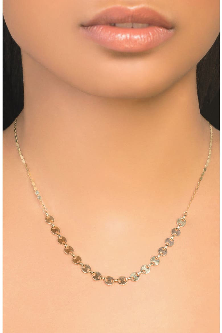 Jewelry Small Rodeo Nude Chain Necklace, Alternate, color, YELLOW