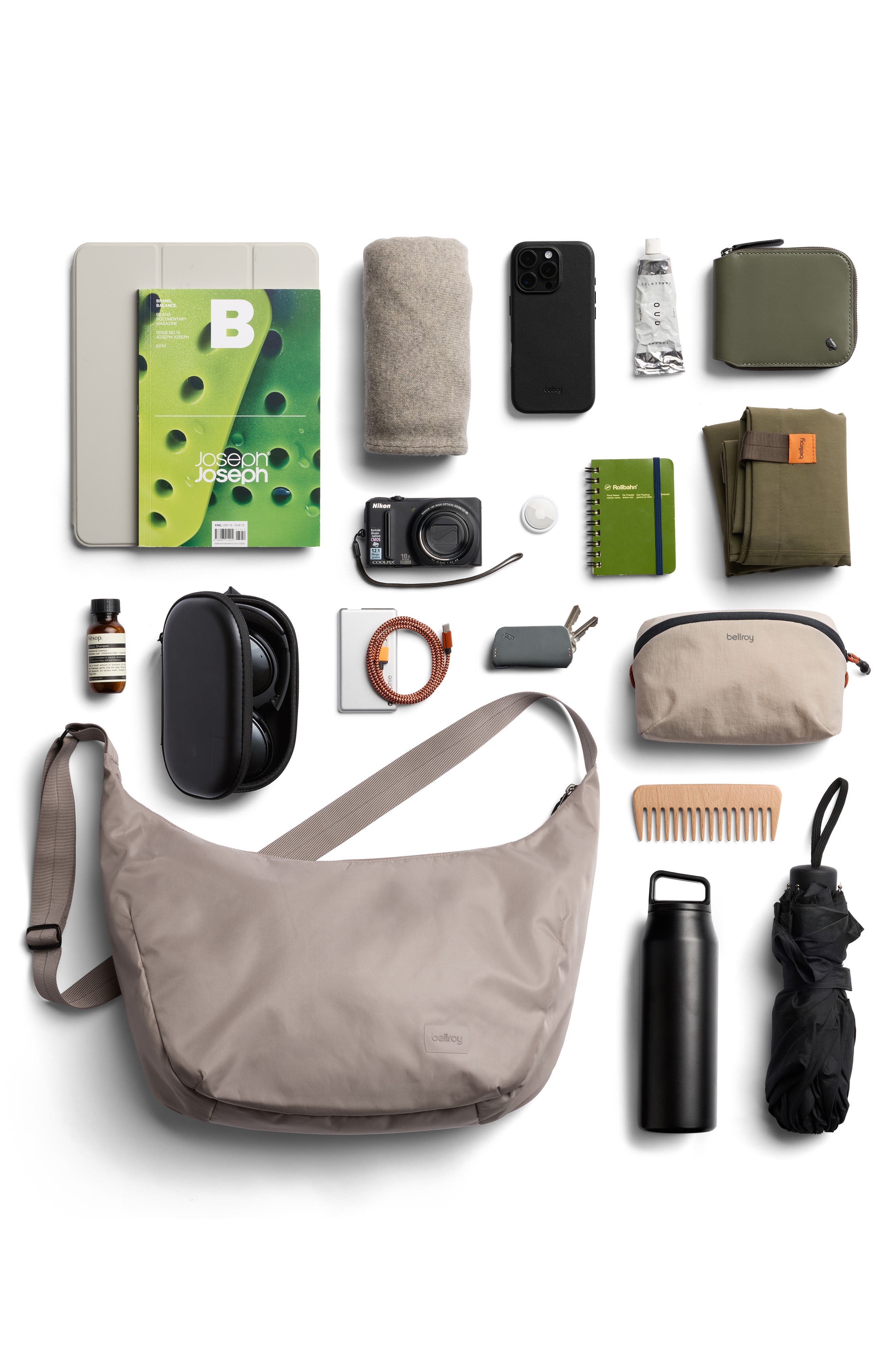 Laneway 12-Liter Crescent Bag, Alternate, color, FAWN