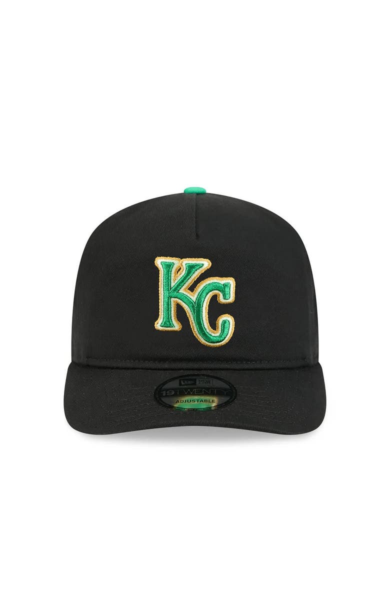 New Era Men's New Era  Black Kansas City Royals 2026 St. Patrick's Day 19TWENTY Adjustable Hat, Alternate, color, Black
