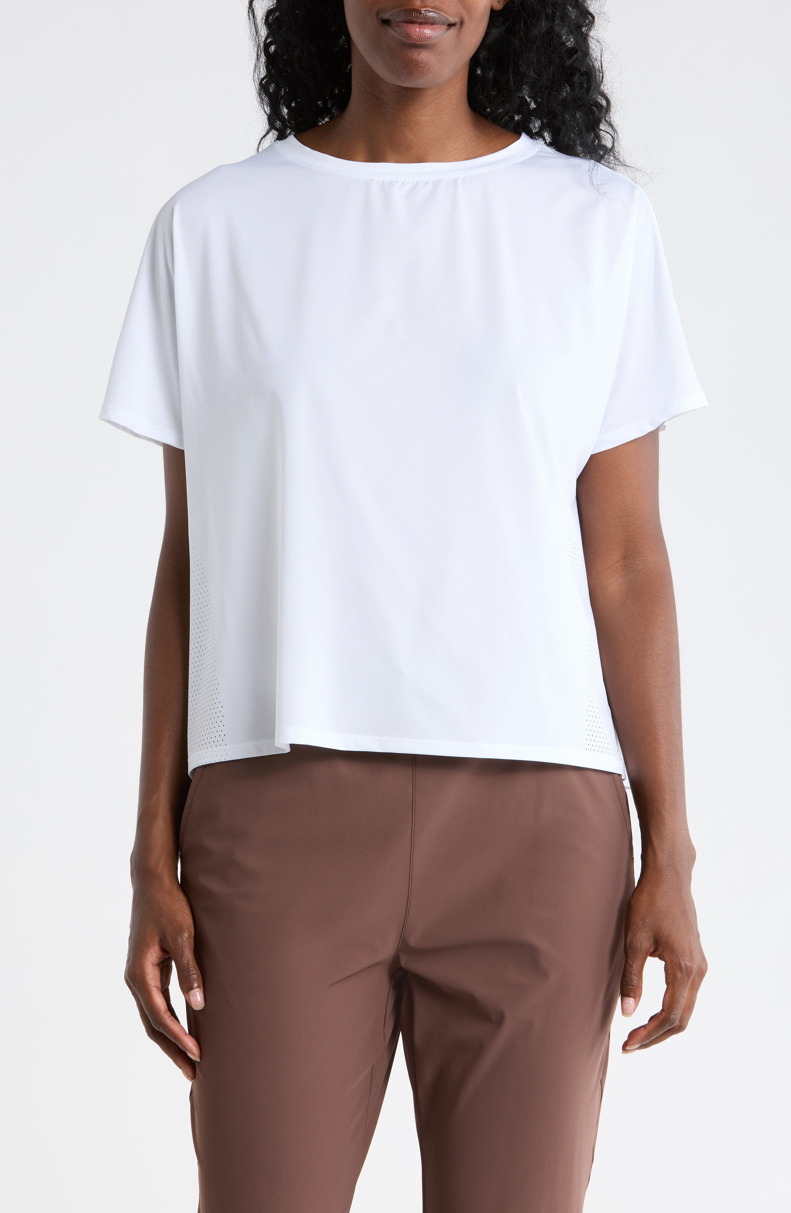 90 DEGREE BY REFLEX Dolman Sleeve Crop Active T-Shirt