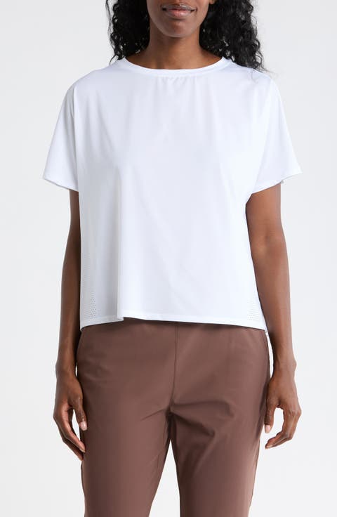 Dolman Sleeve Crop Active T-Shirt