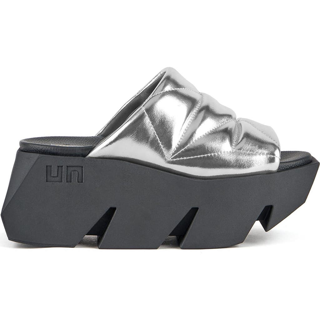 United Nude Bull Puffy Slip-Ons in Silver  product