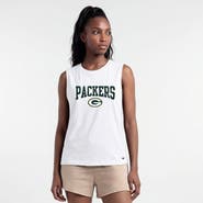 Champion Women's Champion White Green Bay Packers Muscle Tank Top
