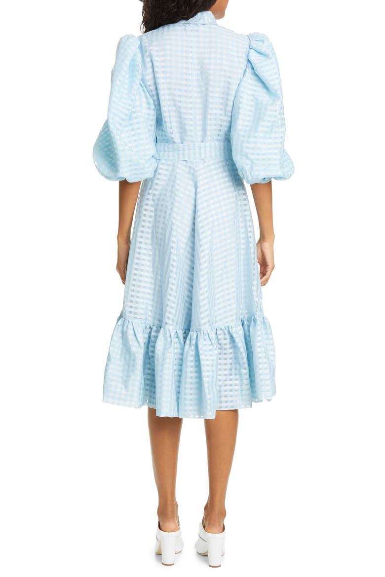 Chinie Midi Wrap Dress, Alternate, color, ICE