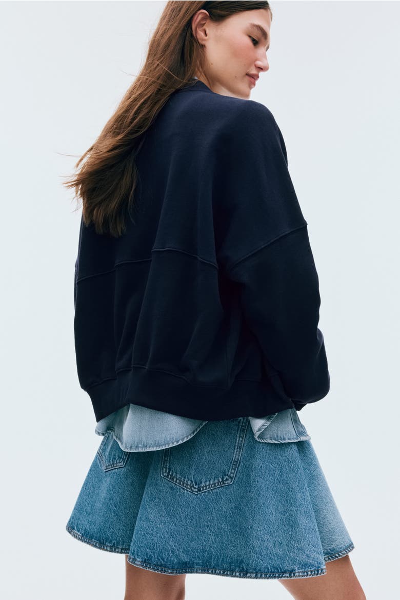 Bomber Jacket, Alternate, color, Navy blue