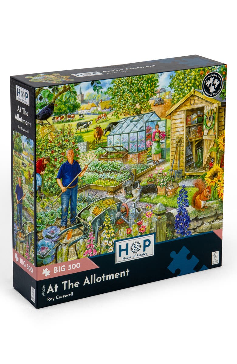 The House of Puzzles At the Allotment Big 500-Piece Jigsaw Puzzle, Main, color, 