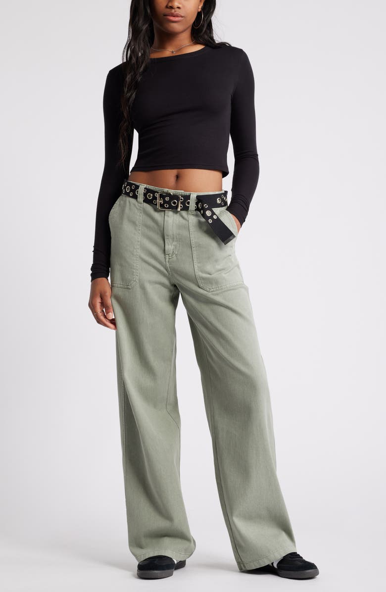 BP. Rib Long Sleeve Crop Top, Alternate, color,