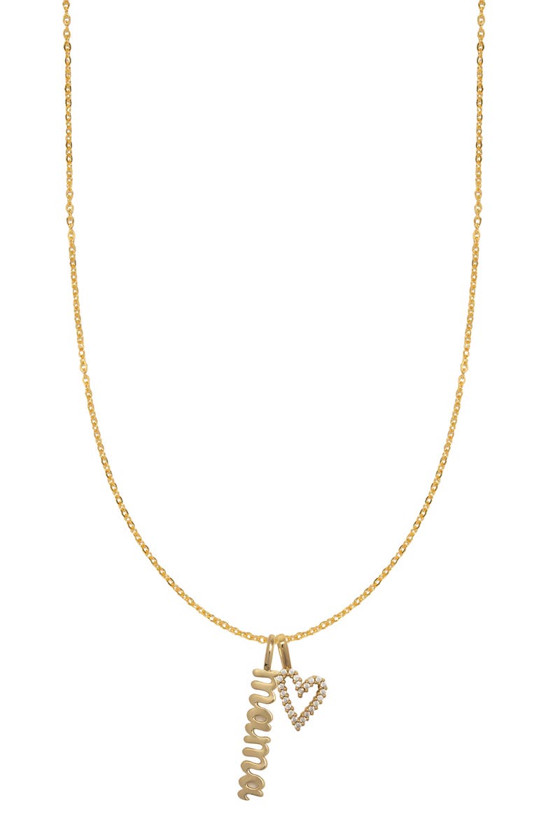 MADE BY MARY Mama Charm Necklace, Main, color, 