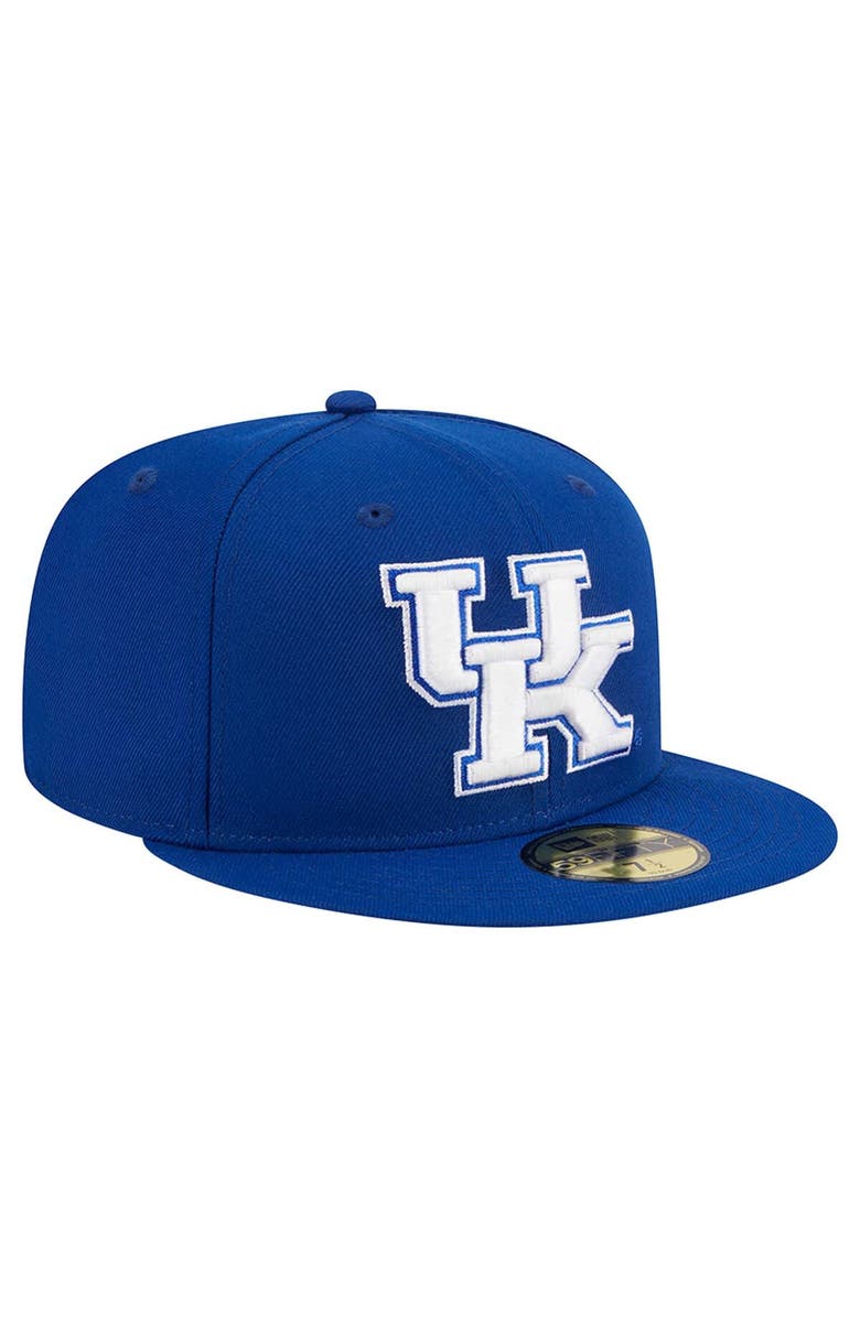 New Era Men's New Era Royal Kentucky Wildcats 59FIFTY Fitted Hat, Alternate, color,