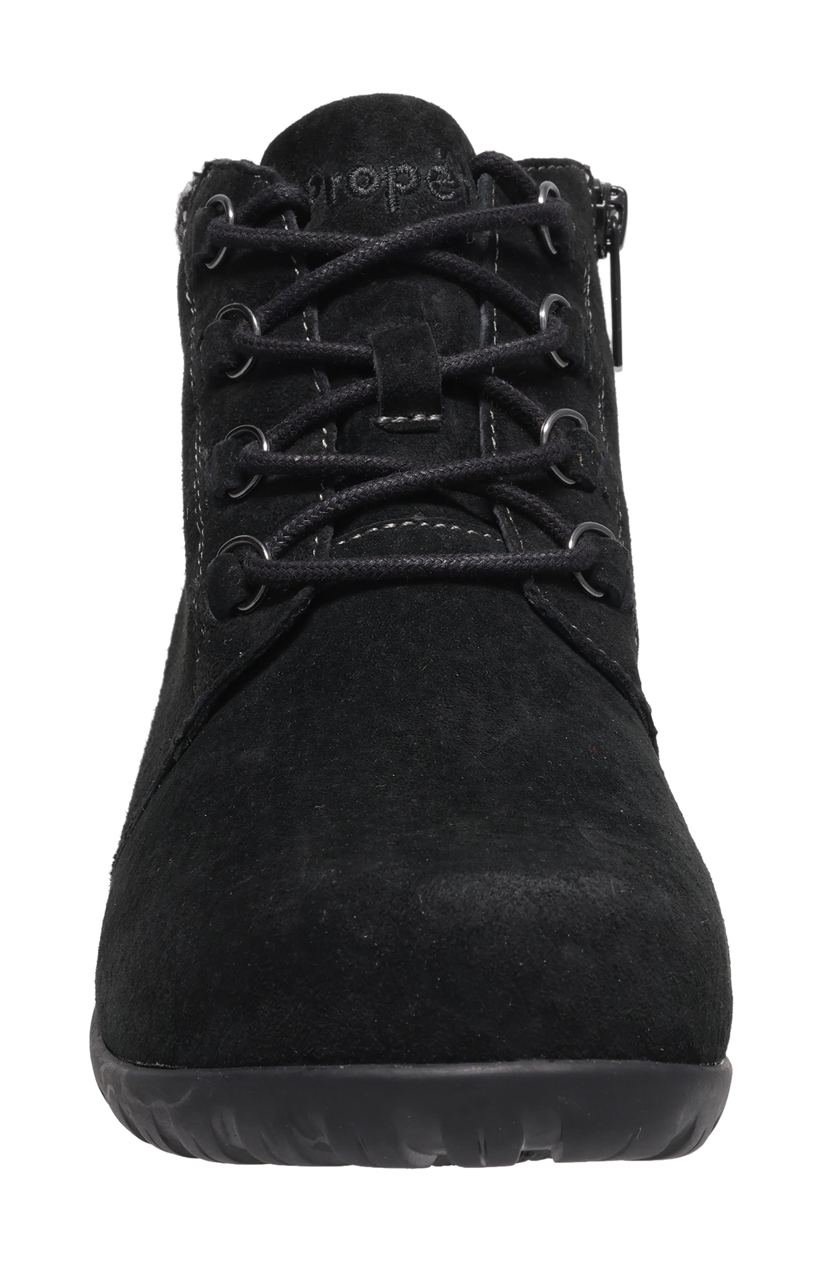 Delaney Water Resistant Bootie, Alternate, color, BLACK SUEDE