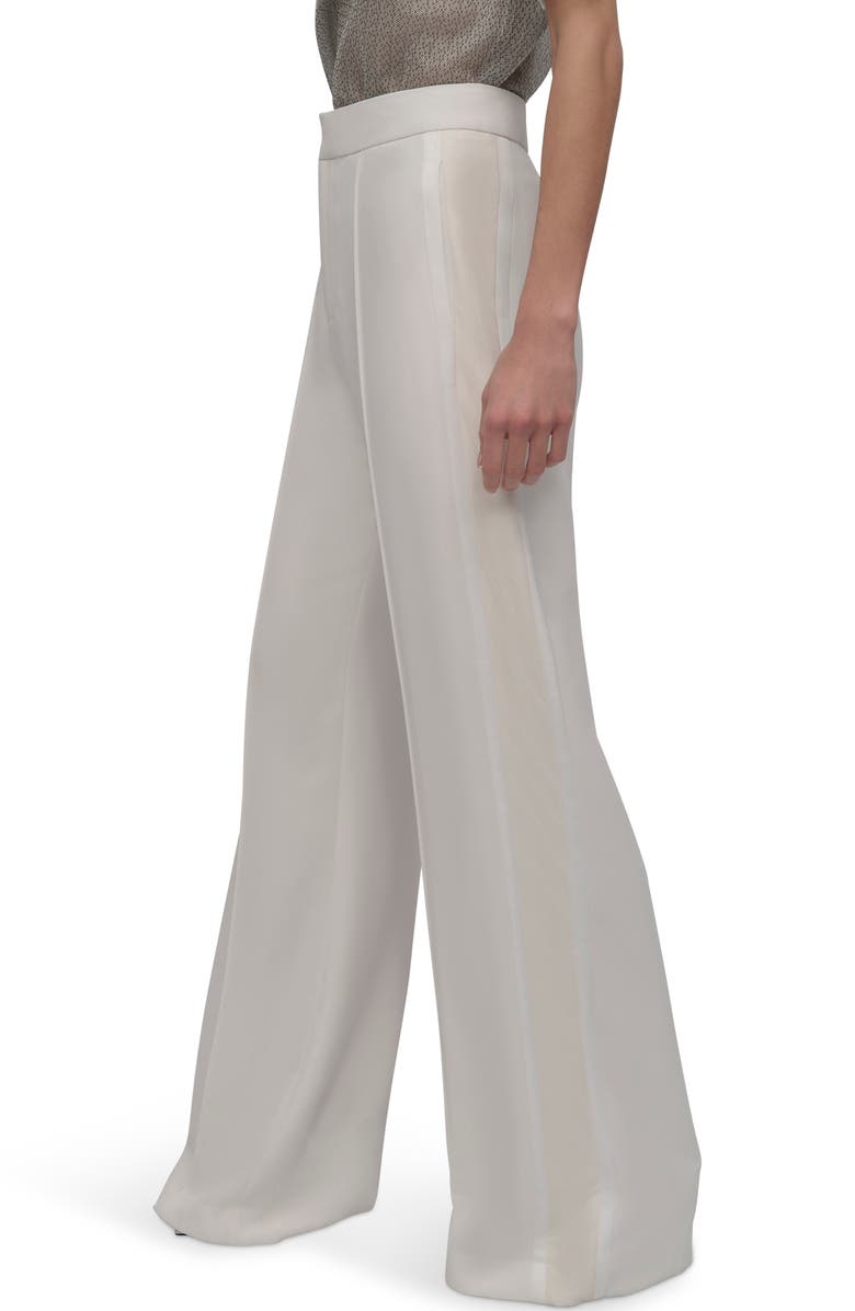 DKNY Mesh Inset Wide Leg Pants, Alternate, color, 