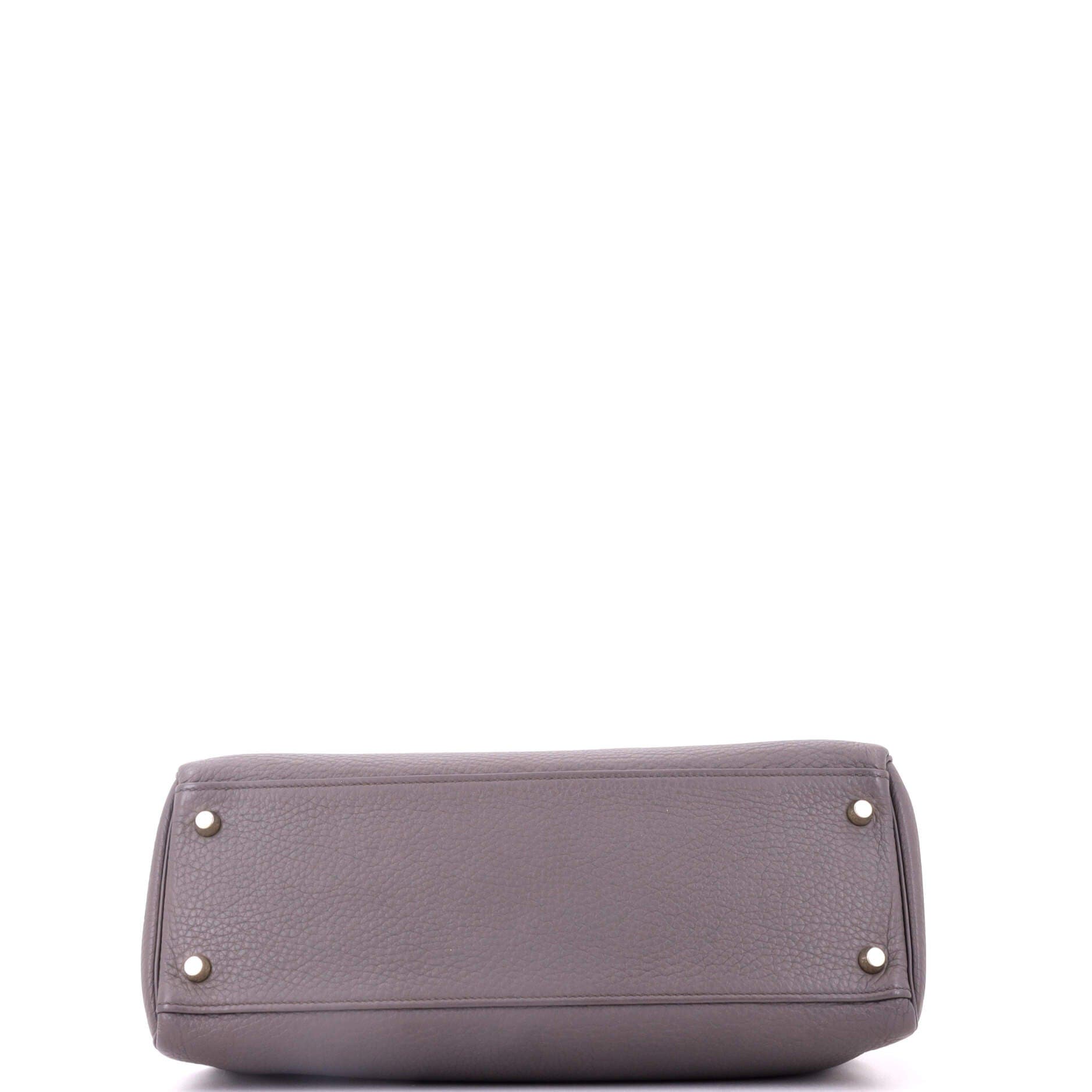 Kelly Handbag Grey Togo with Gold Hardware 32, Alternate, color, Grey