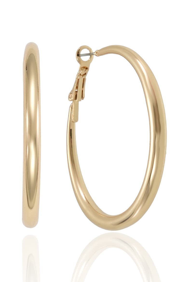 Classic Large Hoop Earrings, Main, color, GOLD