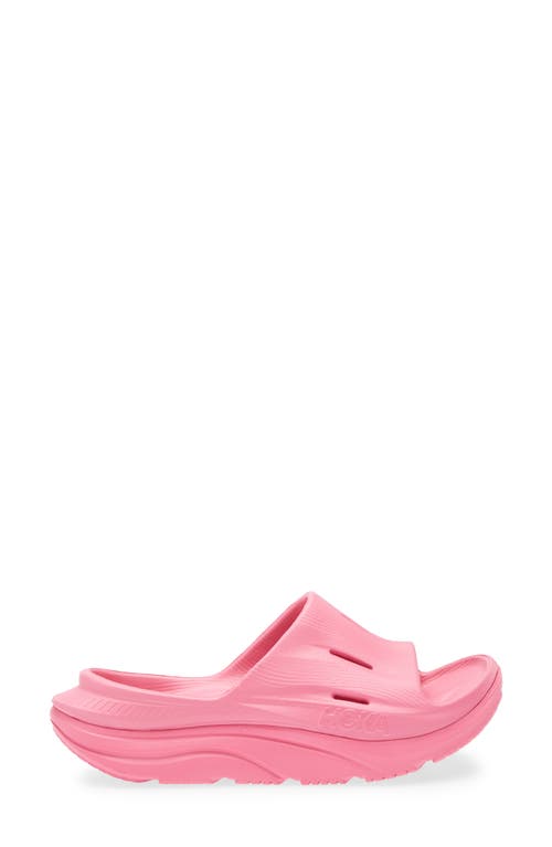 Hoka Gender Inclusive Ora Recovery Slide 3 Sandal In Pink