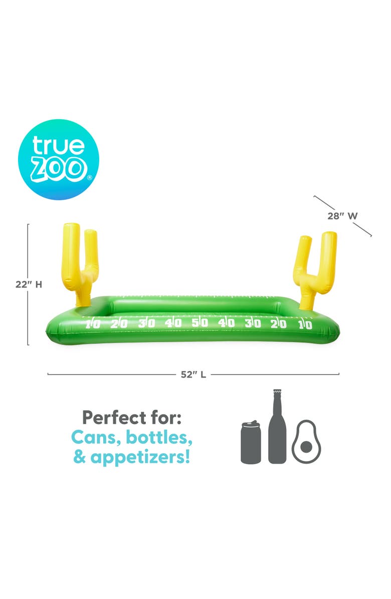 TrueZoo Football Field Inflatable Cooler Bar, Alternate, color, Green