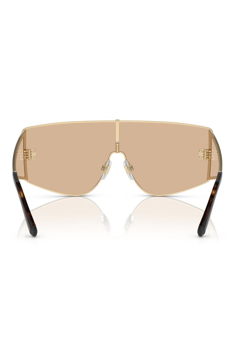 144mm Shield Sunglasses, Alternate, color, LIGHT GOLD