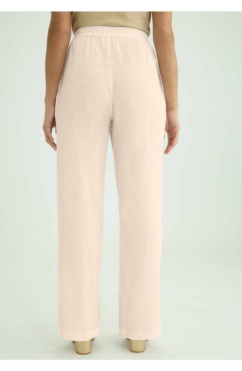 Jessica London Wide Leg Gauze Pant, Alternate, color, Oatmeal