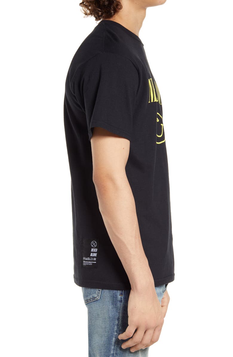 Blood Brother Never Alone Graphic Tee, Alternate, color,