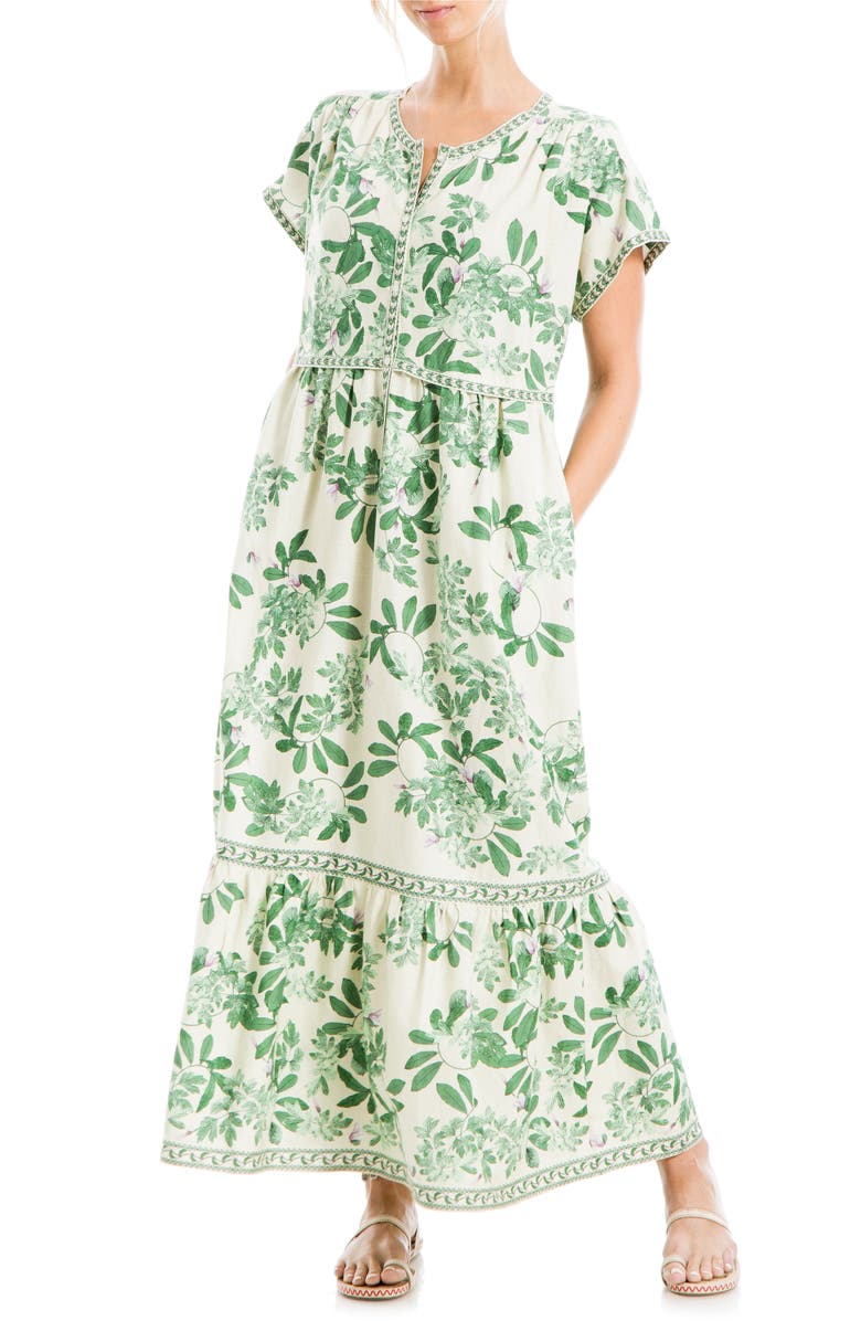 MAX STUDIO Tiered Maxi Dress, Main, color, 