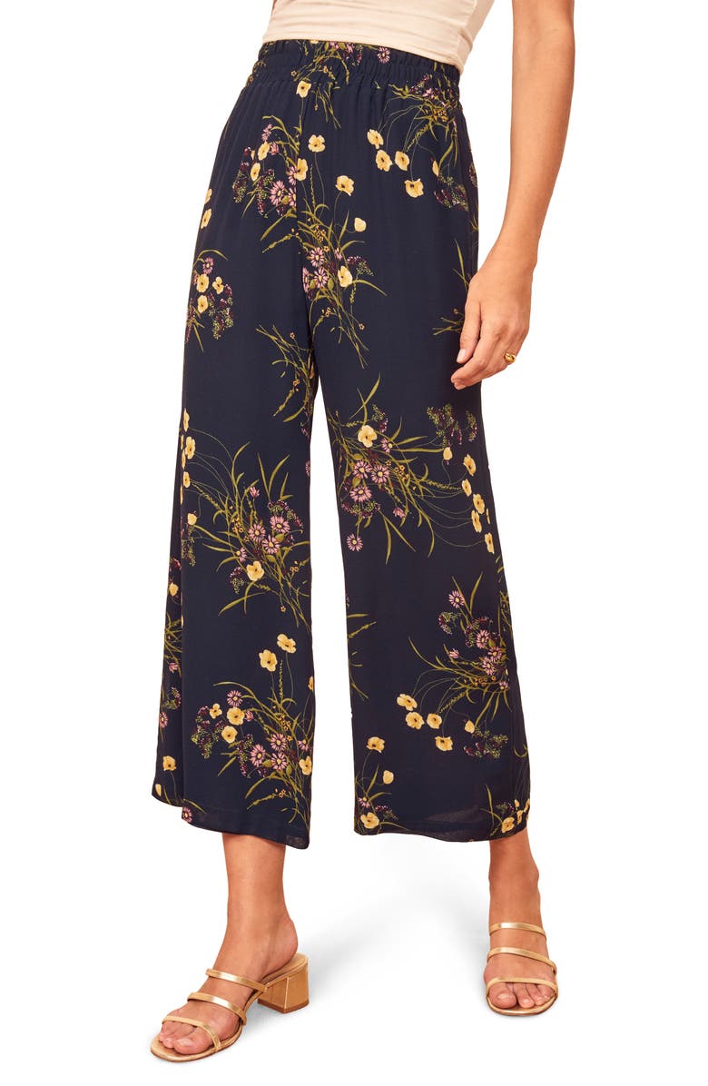 Reformation Foxy Ankle Wide Leg Pants, Main, color,