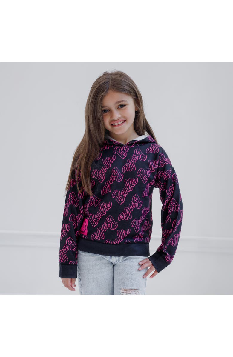 Barbie Pullover Hoodie, Alternate, color, Black
