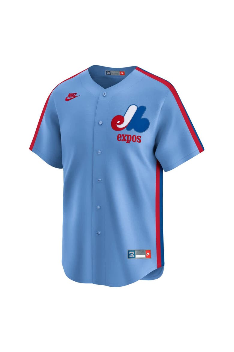 Men's Nike Light Blue Montreal Expos Cooperstown Collection Limited Jersey, Alternate, color, Light Blue