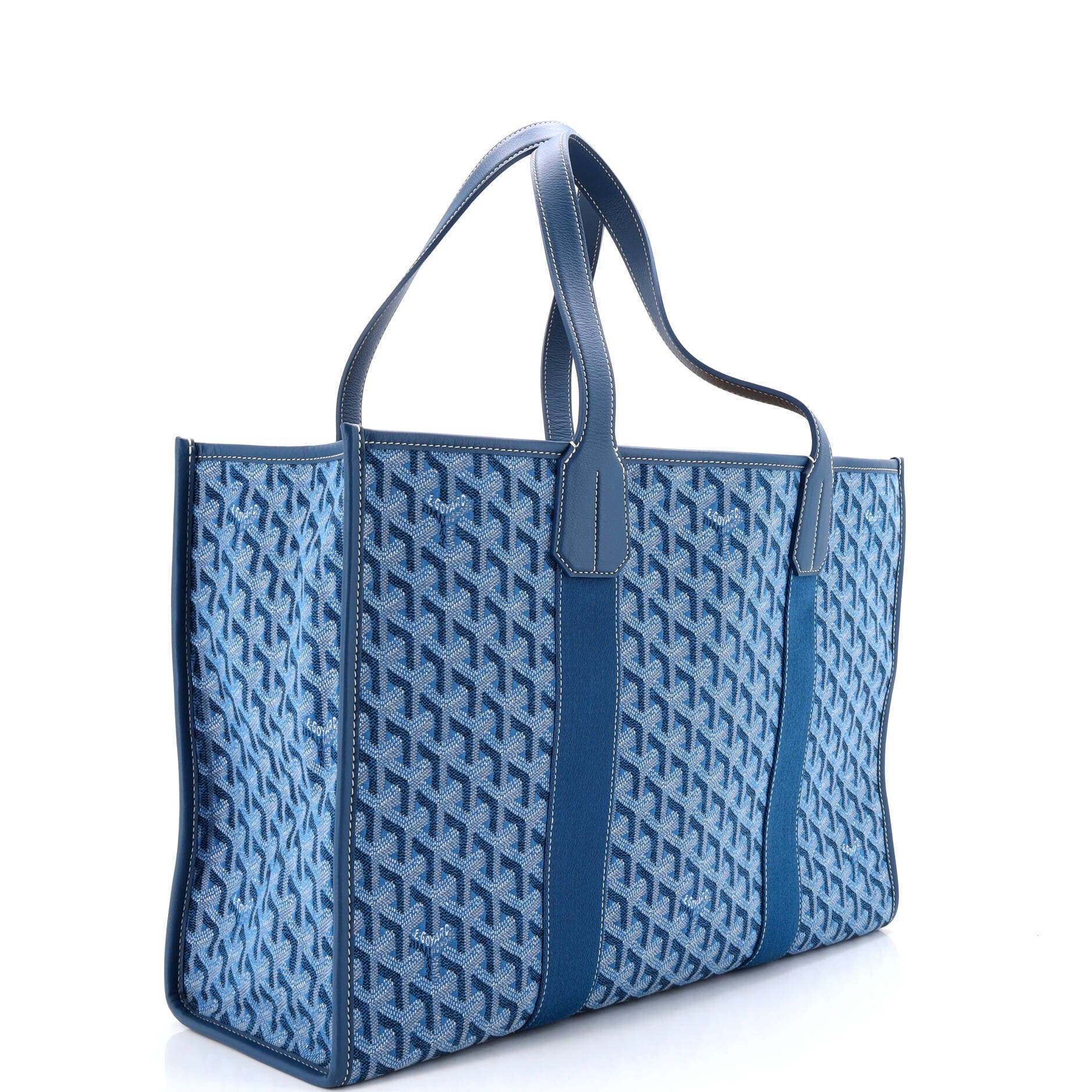 Pre-Owned Goyard Villette Tote Coated Canvas MM, Alternate, color, Blue