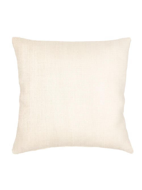 Anaya So Soft Linen Pillow With Down Insert In Ivory
