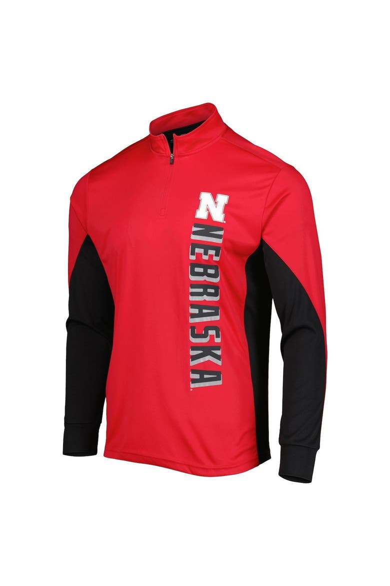Men's Colosseum Scarlet Nebraska Huskers Bart Quarter-Zip Windshirt, Alternate, color, Scarlet