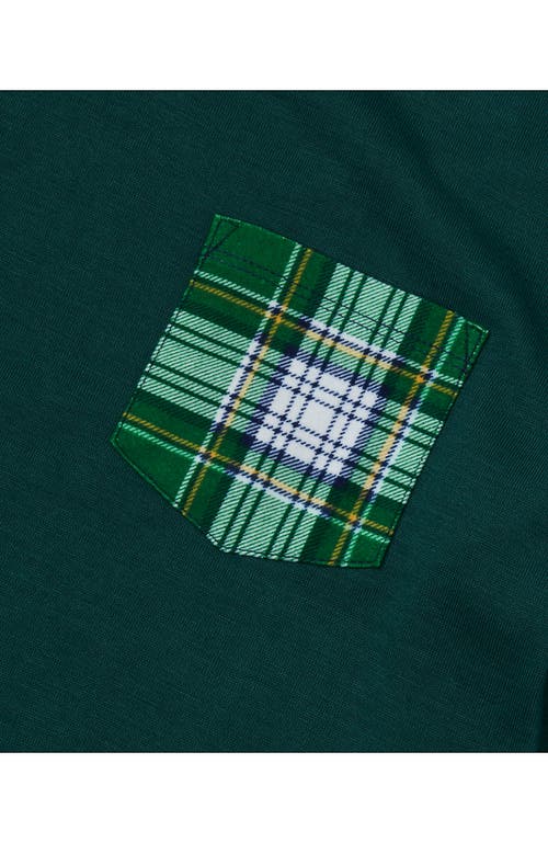 Lands' End Kids Soft Jersey Sleep Top In Green