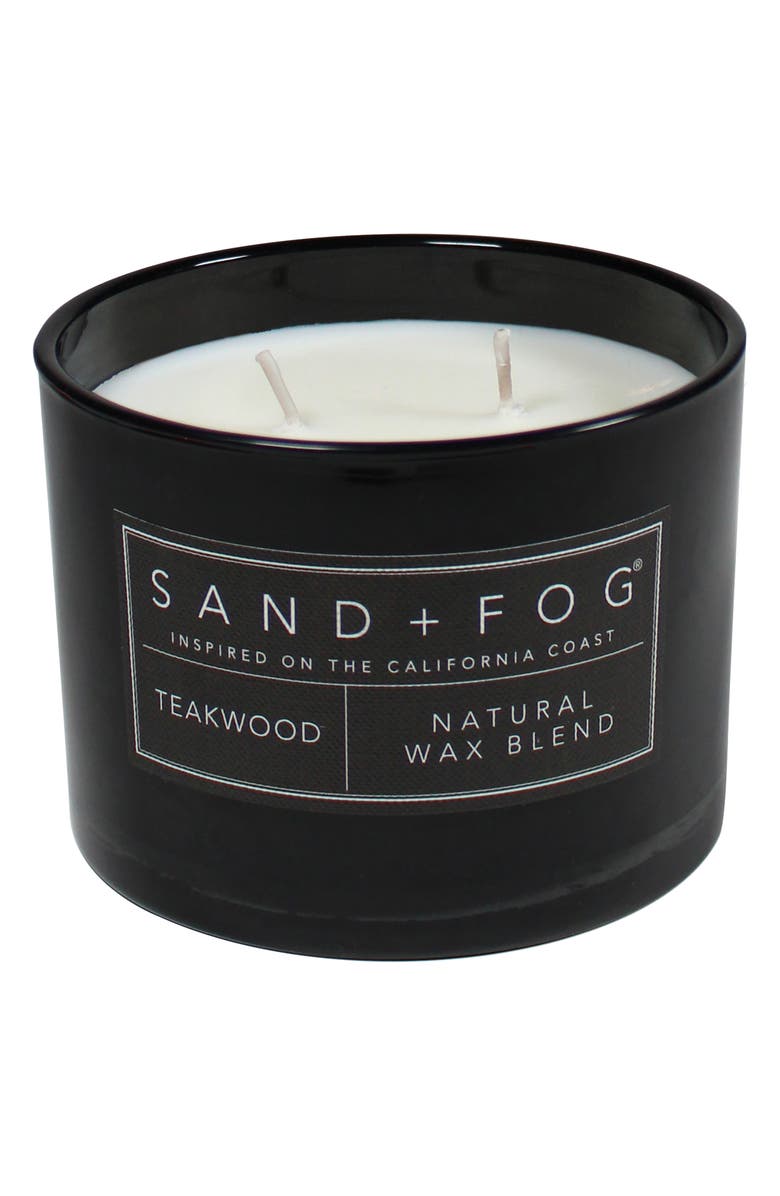 SAND AND FOG Father Wood Top Candle, Alternate, color, Teakwood
