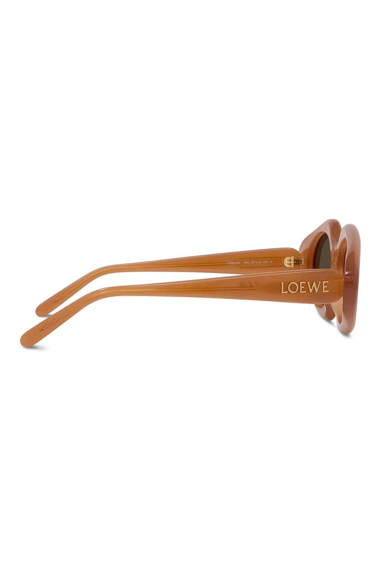 Slim 50mm Geometric Sunglasses, Alternate, color, SHINY BLACK / BROWN