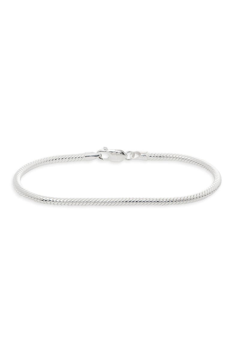 Men's Bali Chain Bracelet, Main, color, SILVER