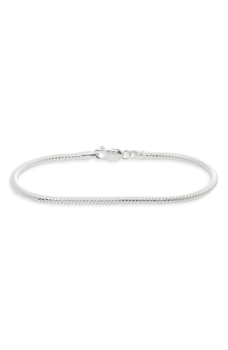 TWOJEYS Men's Bali Chain Bracelet, Main, color, Silver