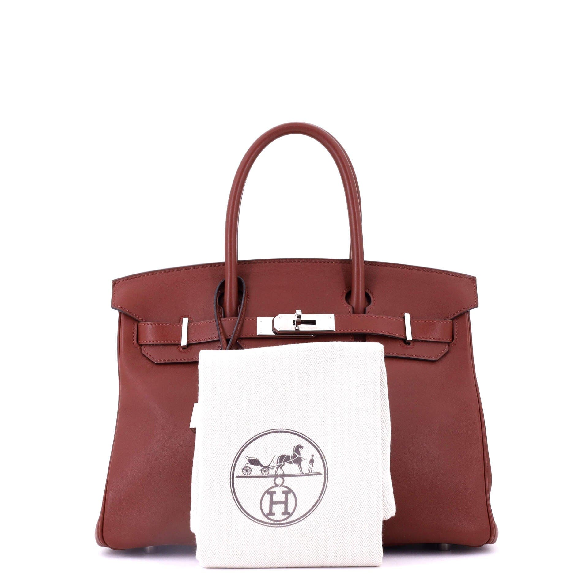 Pre-Owned Hermes Birkin Handbag Red Swift with Palladium Hardware 30, Alternate, color, Rouge H
