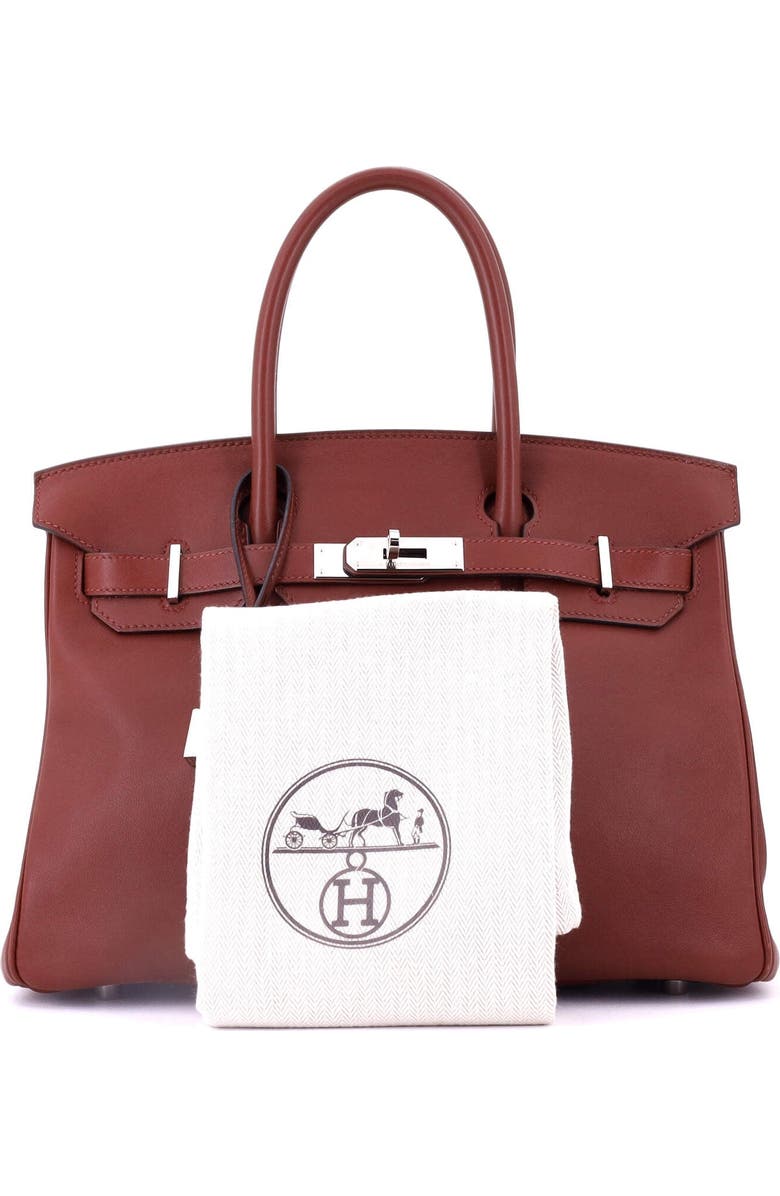 Pre-Owned Hermes Birkin Handbag Red Swift with Palladium Hardware 30, Alternate, color, Rouge H