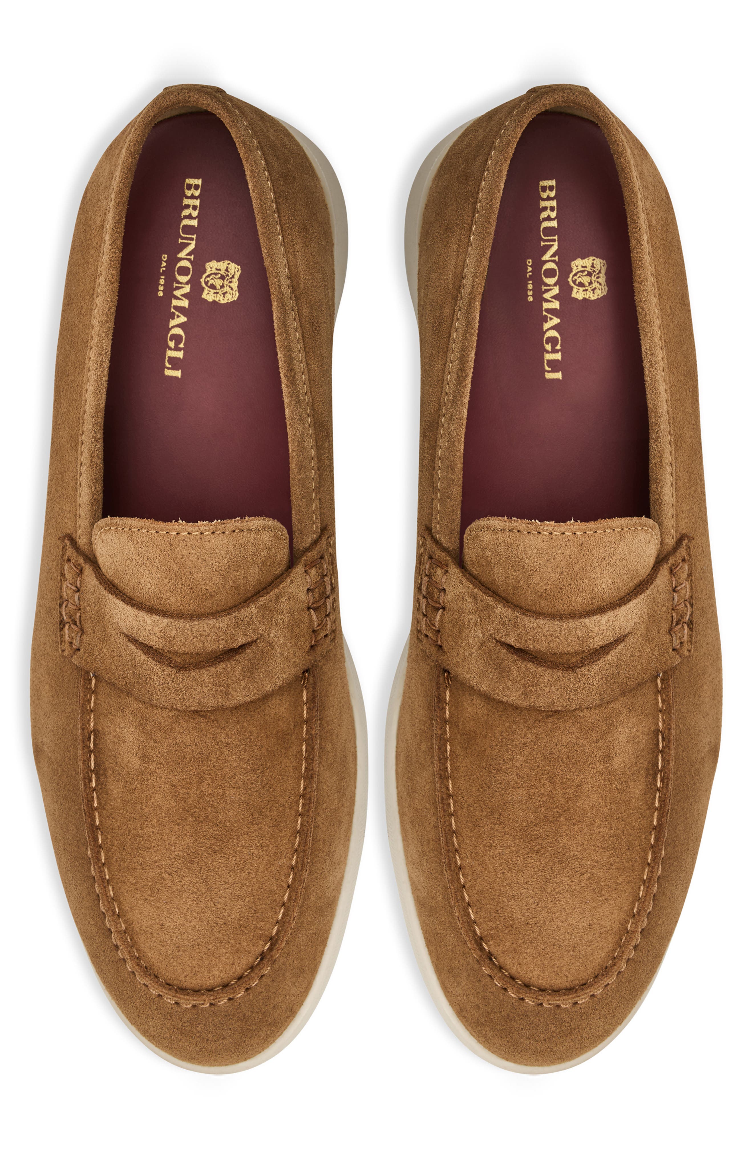 Patrizio Penny Loafer, Alternate, color, COGNAC SUEDE