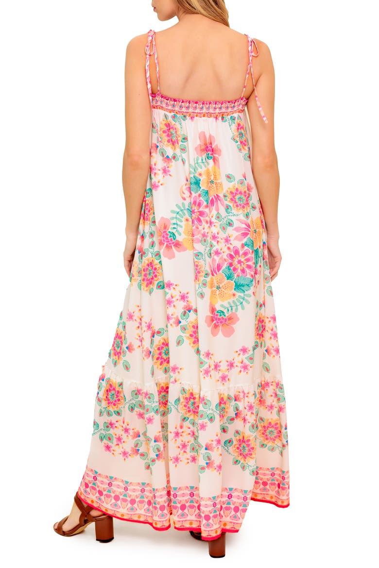 Tie Strap Maxi Dress, Alternate, color, IVORY