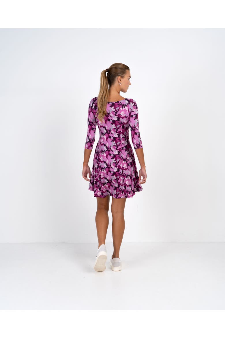 Brushed Floral Dress, Alternate, color, Amethyst Floral