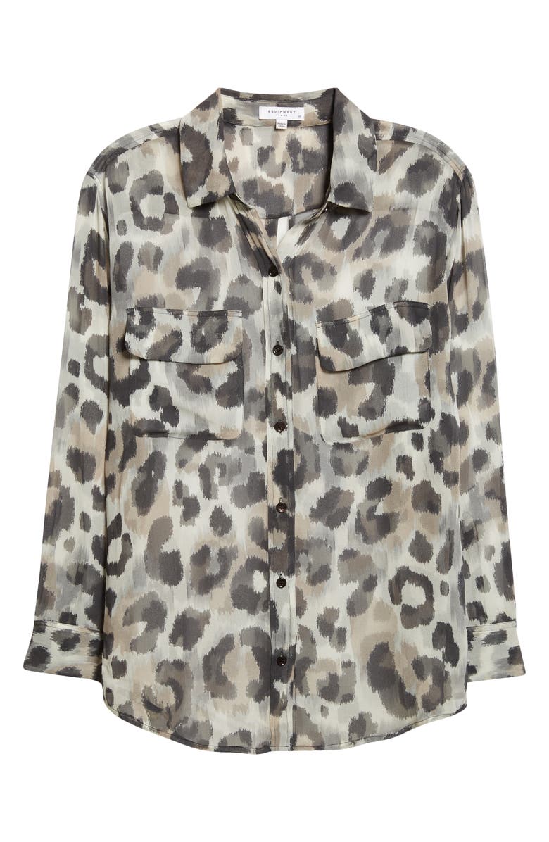 Equipment Signature Slim Fit Silk Button-Up Shirt, Main, color, 