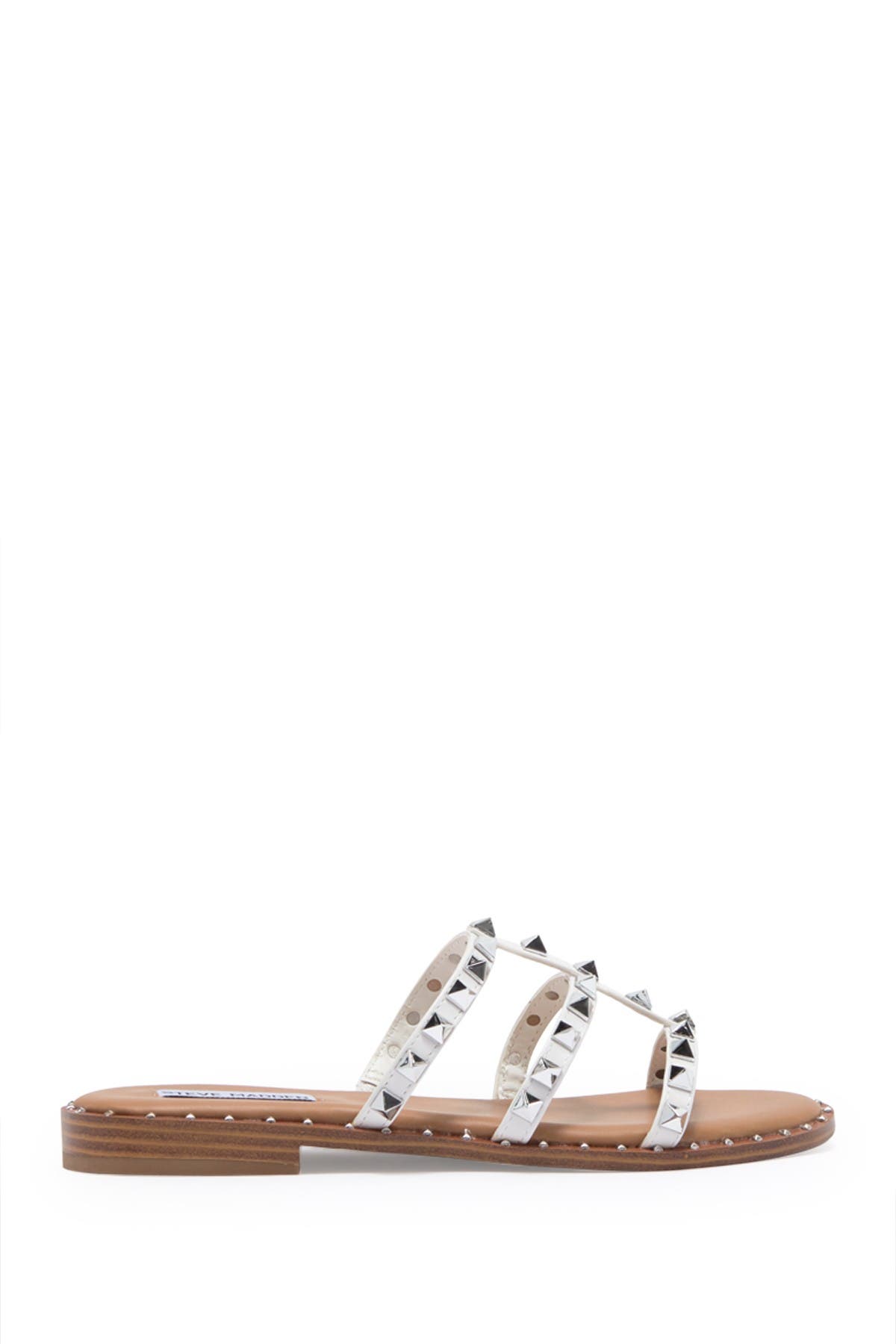 Averill Strappy Studded Gladiator Sandal, Alternate, color, WHITE