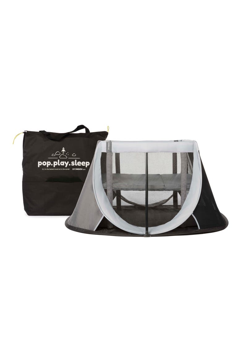 Instant Travel Cot Playard, Alternate, color, GREY