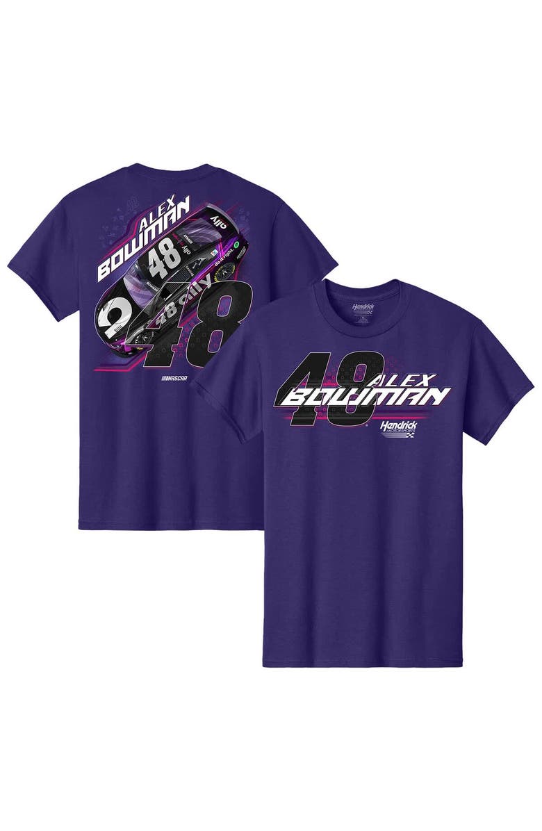 HENDRICK MOTORSPORTS TEAM COLLECTION Men's Hendrick Motorsports Team Collection Purple Alex Bowman Car T-Shirt, Main, color, Purple