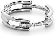 Monica Vinader Signature Link Lab Grown Diamond Ring