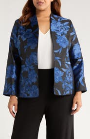 KASPER Floral Kissing Front Jacket