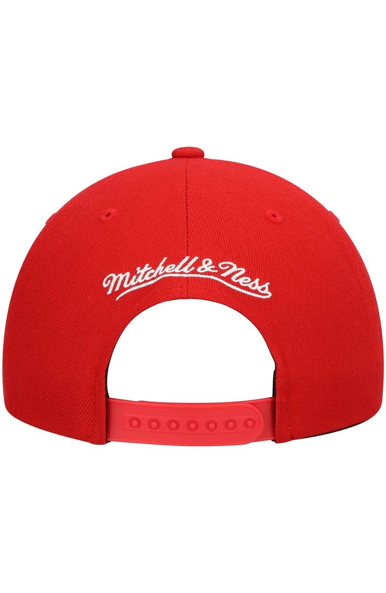 Mitchell & Ness Men's Mitchell & Ness Red Miami Heat Hardwood Classics Team Ground 2.0 Snapback Hat, Alternate, color, Red